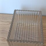 Vintage decorative box in ribbed glass – 1960s/70s