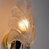 Wall lamp "leaf" by Carl Fagerlund, Murano glass, Germany, 1970