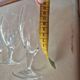 Bel ensemble de 11 verres à pied vintage – Cristal gravé Art Déco – 3 taill