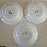 Lot 5 mismatched plates iron earth