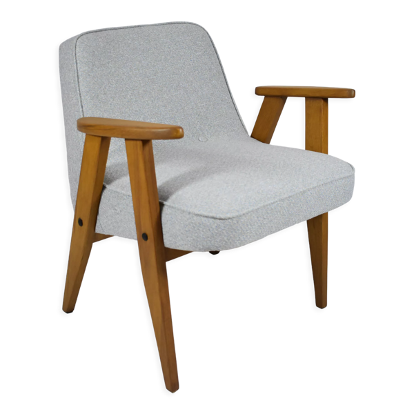 Fauteuil vintage 366, designer J. Chierowski, années 1960, bleu — Beyit