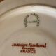 9 Limoges Haviland porcelain saucers or saucers with floral motifs.
