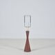 Danish diabolo table lamp with base in teak, 1960s