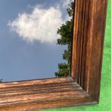 Dutch "Art Deco"wooden mirror 121 cm