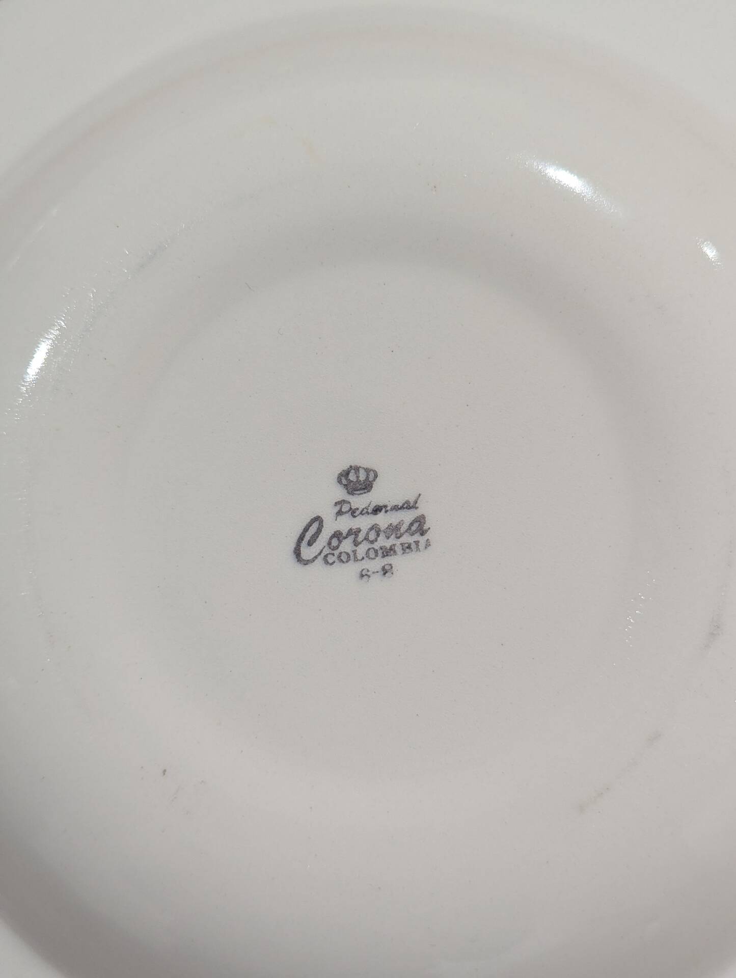 Set of 10 vintage earthenware deep plates