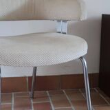 Fauteuil bureau chrome 70's