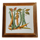 Dessous de plat ancien avec motif botanique