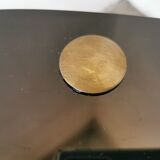 Oval coffee table in black opaline