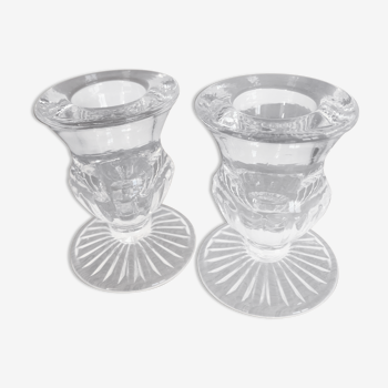 Bougeoirs en verre