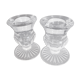 Glass candle holders