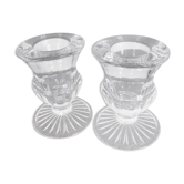 Glass candle holders