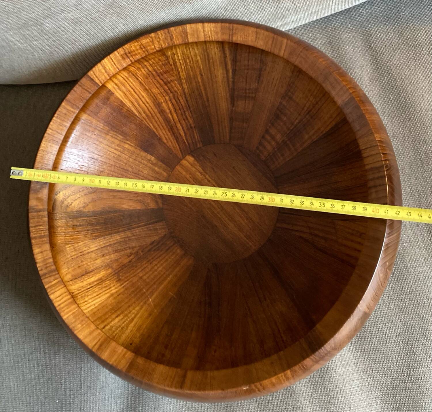 Large teak salad bowl Dansk Designs Denmark