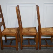 Vintage Dining Chairs, France, 1950s, Set of 6