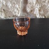 Service complet à liqueur en verre rose