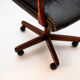 Fauteuil de bureau vintage en cuir