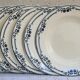 Set of 6 hollow plates Salins Model Saussure A.B.Terre de Fer
