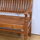 Antique colonial teak veranda bench – mid-20th century