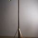 Mid-century Russian floor lamp with three adjustable brass shades