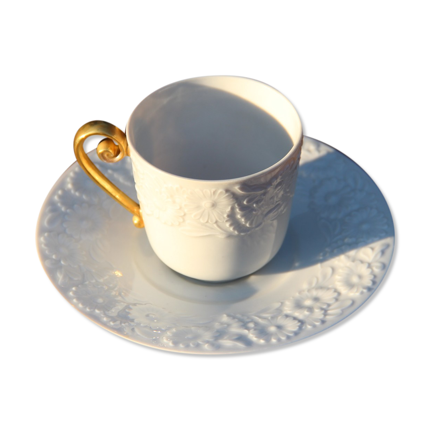 Mocha cup and its Swiss porcelain saucer, 1979