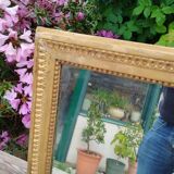 Antique Louis XVI gilded wood mirror