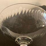 4 coupes à champagne en verre soufflé ancien, XIXème