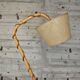 Lampadaire vintage en rotin