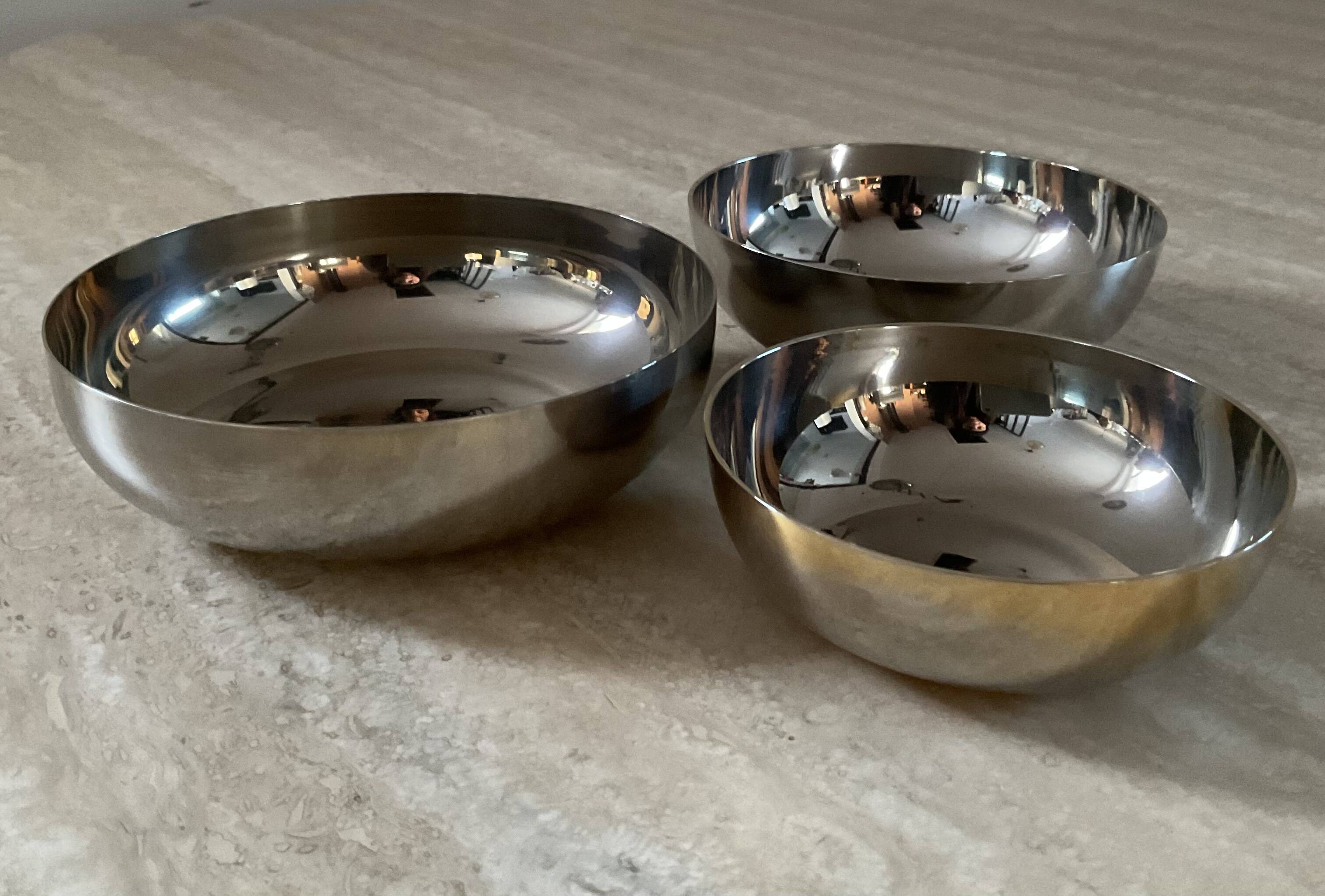 Trio of cups Dorval Italy vintage 70s