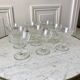 Lot de 10 coupes à champagne en verre cristallin années 50-60