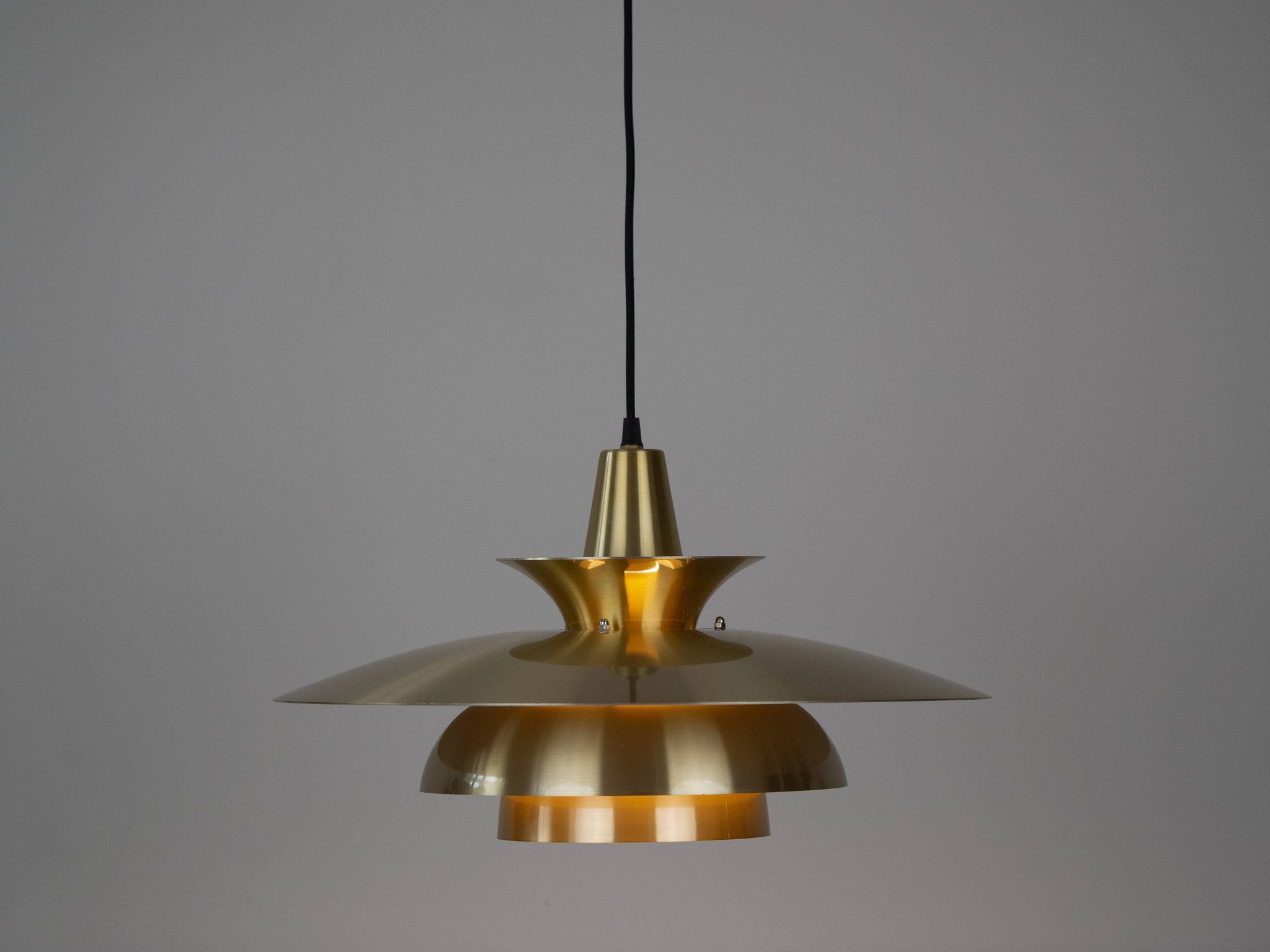 Danish vintage pendant lamp Roma by Junge, 1980s
