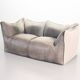 Mario Bellini 2-Seat Le Bambole Sofa for C&B Italia in Leather & Fabric 70s