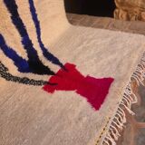 Azilal Wool Rug, White, 250 x 155 cm