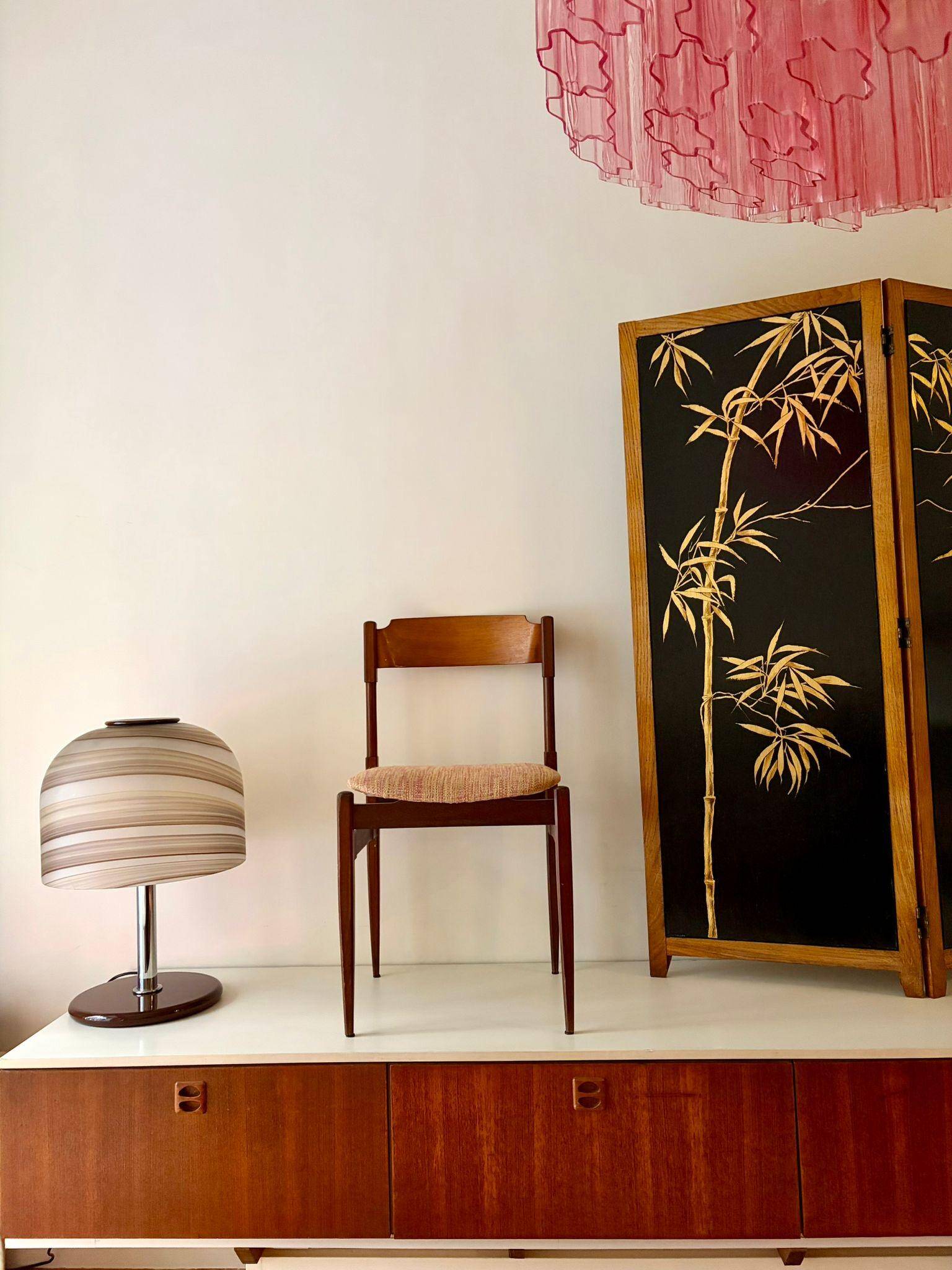 6 walnut chairs, Model 104, by Gianfranco Frattini for Cassina, Italy, 1960s.