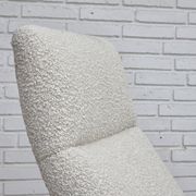 1970s, Scandinavian design, high-backed rocking chair, reupholstered.