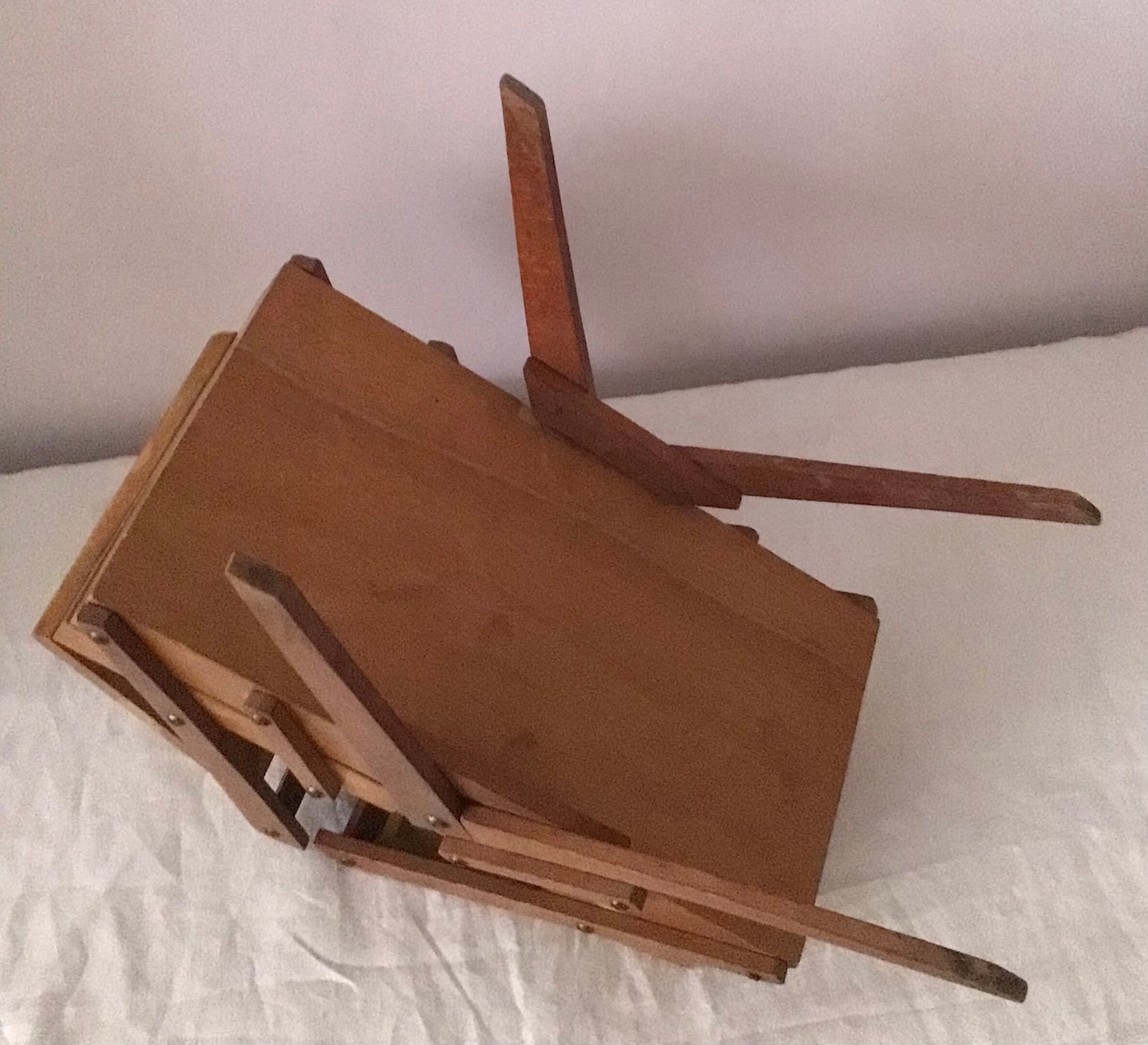 Worker, former sewing box