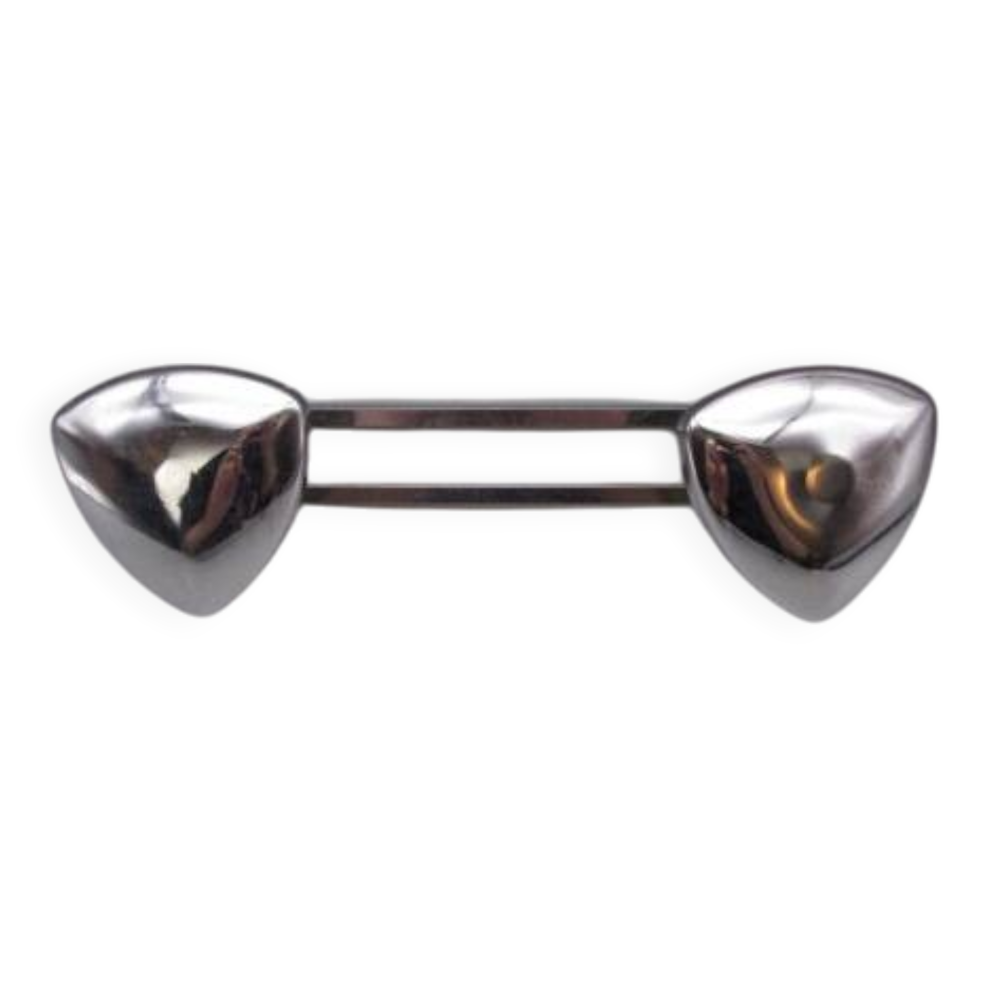 Vintage chrome metal coat rack