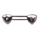 Vintage chrome metal coat rack