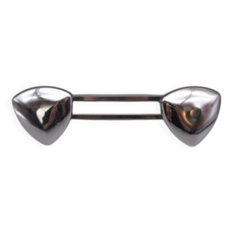Vintage chrome metal coat rack