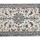 Vintage Nain Area carpet Handwoven Persian Rug- 57x94cm