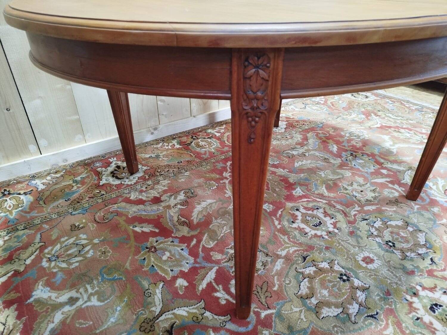 Oval Art Nouveau style dining table