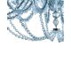 Contemporary Turquoise Cà Rezzonico Murano Glass Chandelier With Necklace