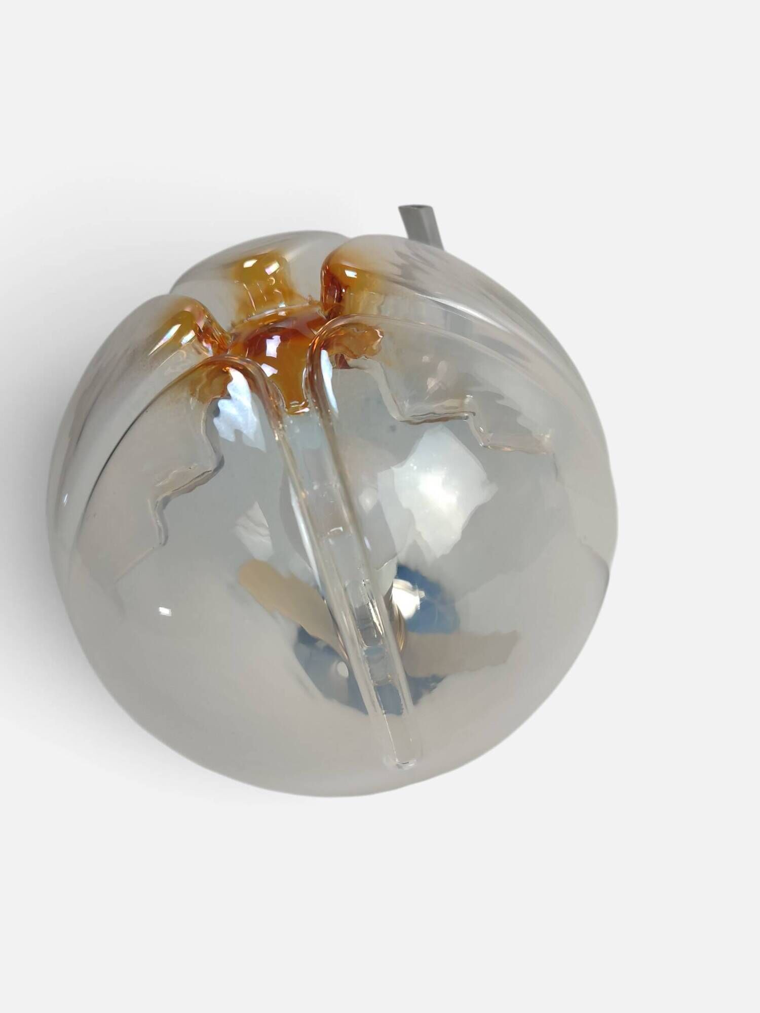 Space Age wall light in chrome and Murano glass by Mazzega – Years