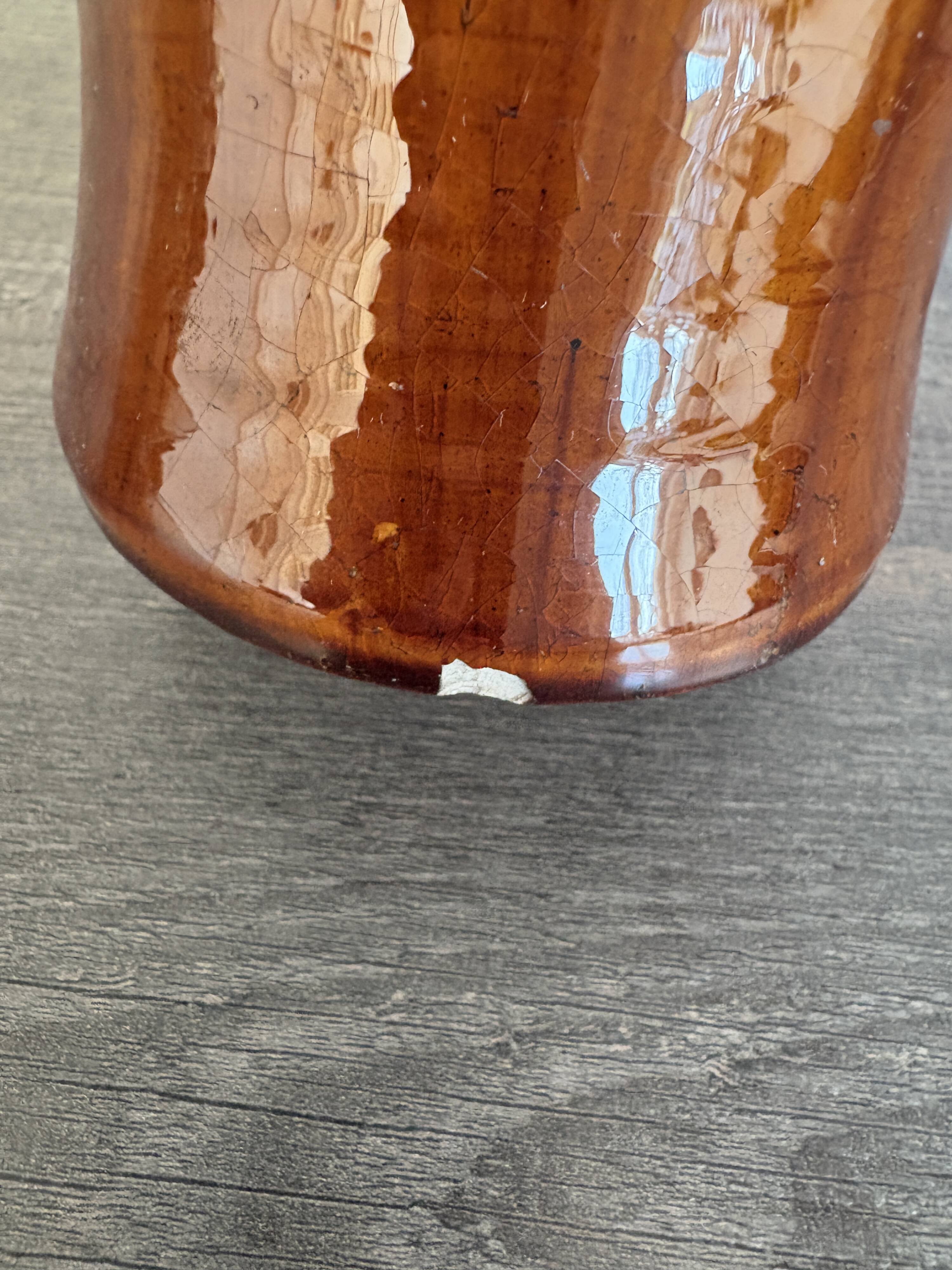 Art Nouveau vase in Flemish pottery