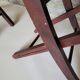 Pair of folding cane chairs