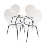 4 Transparent chairs