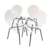 4 Transparent chairs