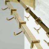 Complete brass coat rack, Italy 1950s.