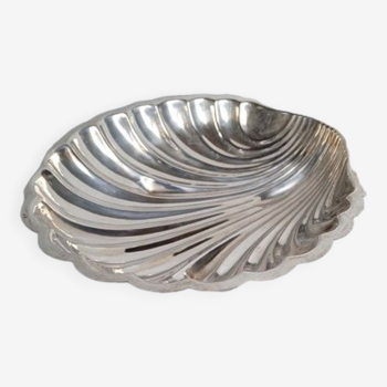 Silver metal shell dish / cut 2 Hallmarks