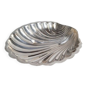 Plat / coupe coquille en metal argenté 2 Poinçons