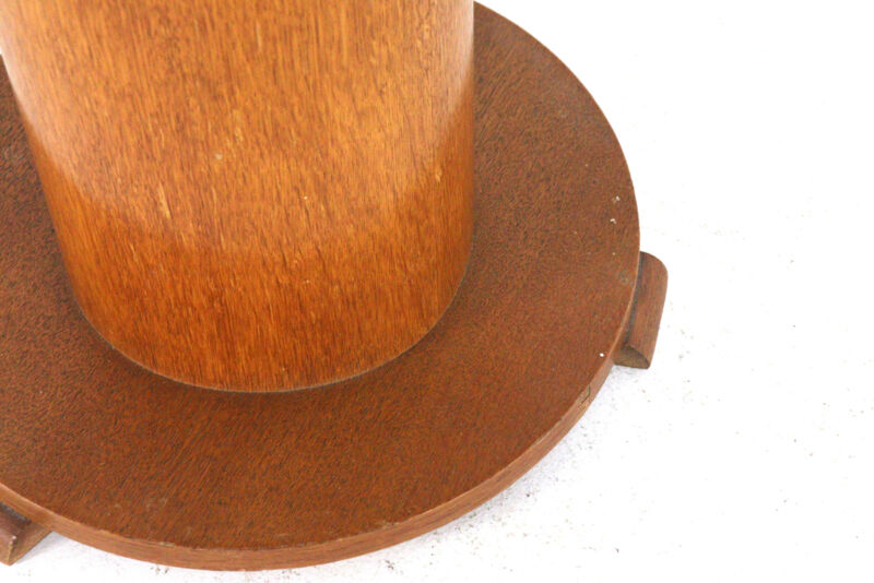 Art deco pedestal side table