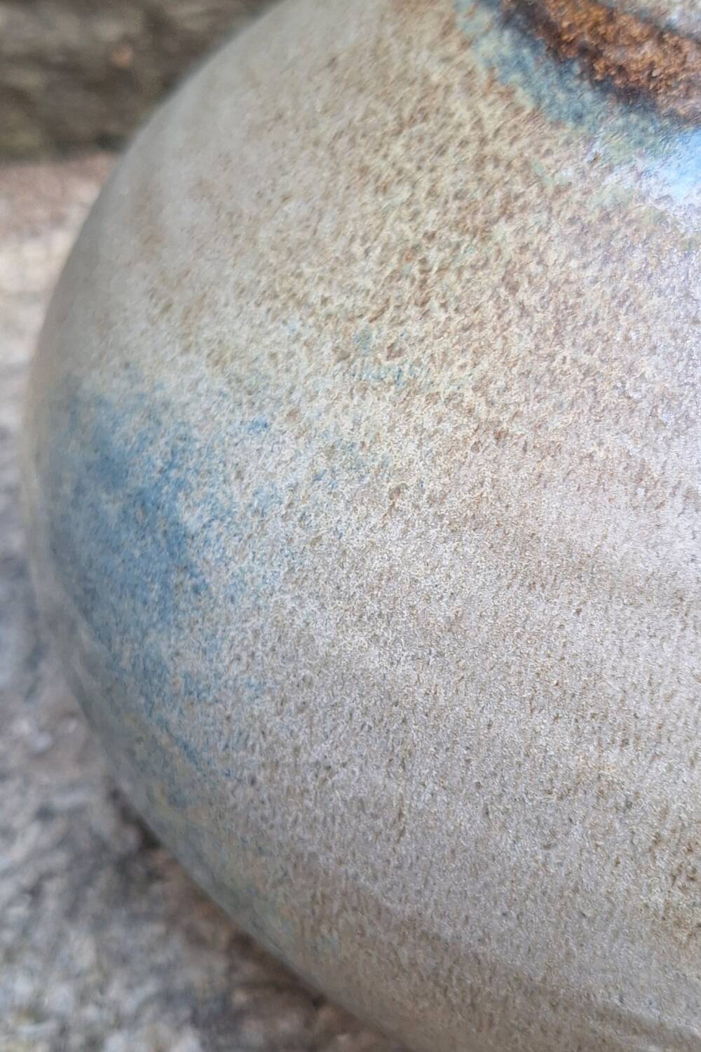 Glazed ceramic vase by Nadia and Alain Pinel